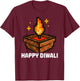 Happy Diwali Festival of Lights Celebration Kids Toddlers T-Shirt - T-Shirt | Maroon