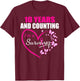 10 Years and Counting I'm A Breast Cancer Survivor Fight Win T-Shirt - T-Shirt | Maroon