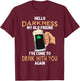 Hello Darkness My Old Friend Irish Drinking St Patricks Day T-Shirt - T-Shirt | Maroon