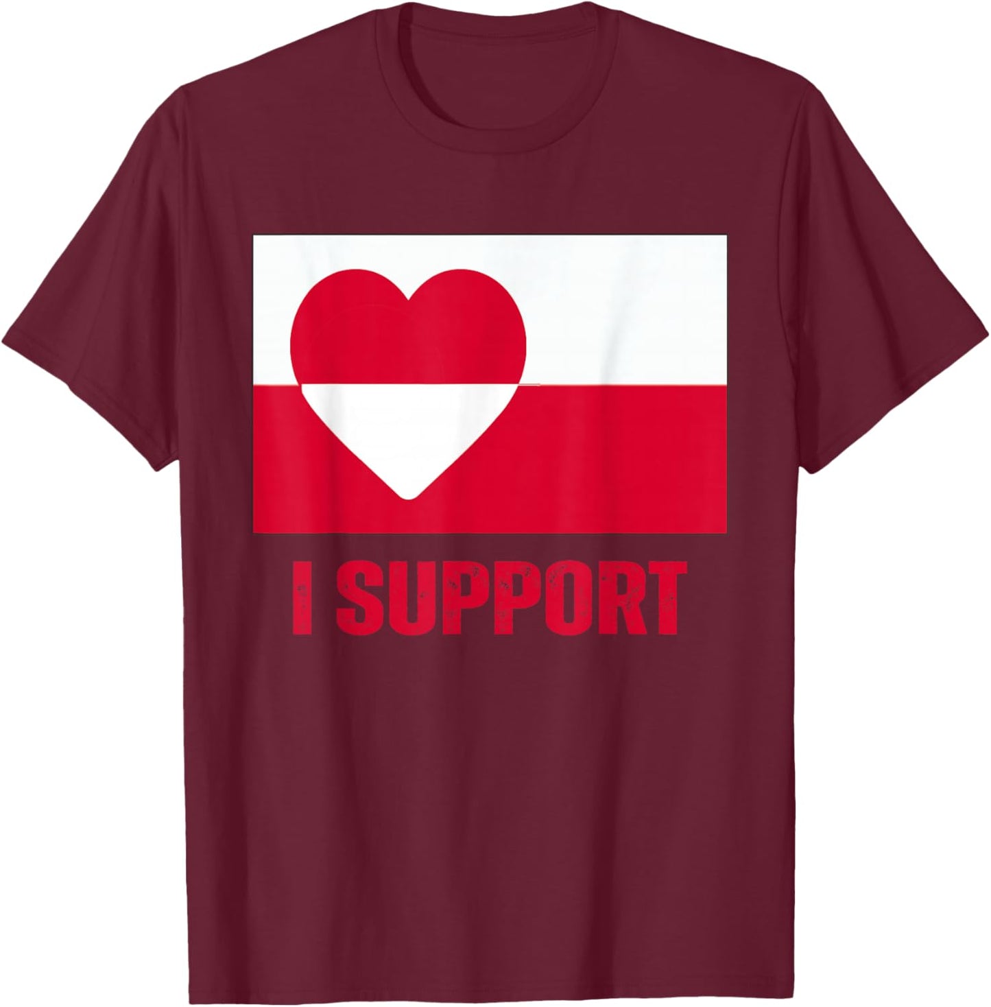Denmark Greenland Flag is Not for Sale Support Danish Design T-Shirt - T-Shirt | Maroon