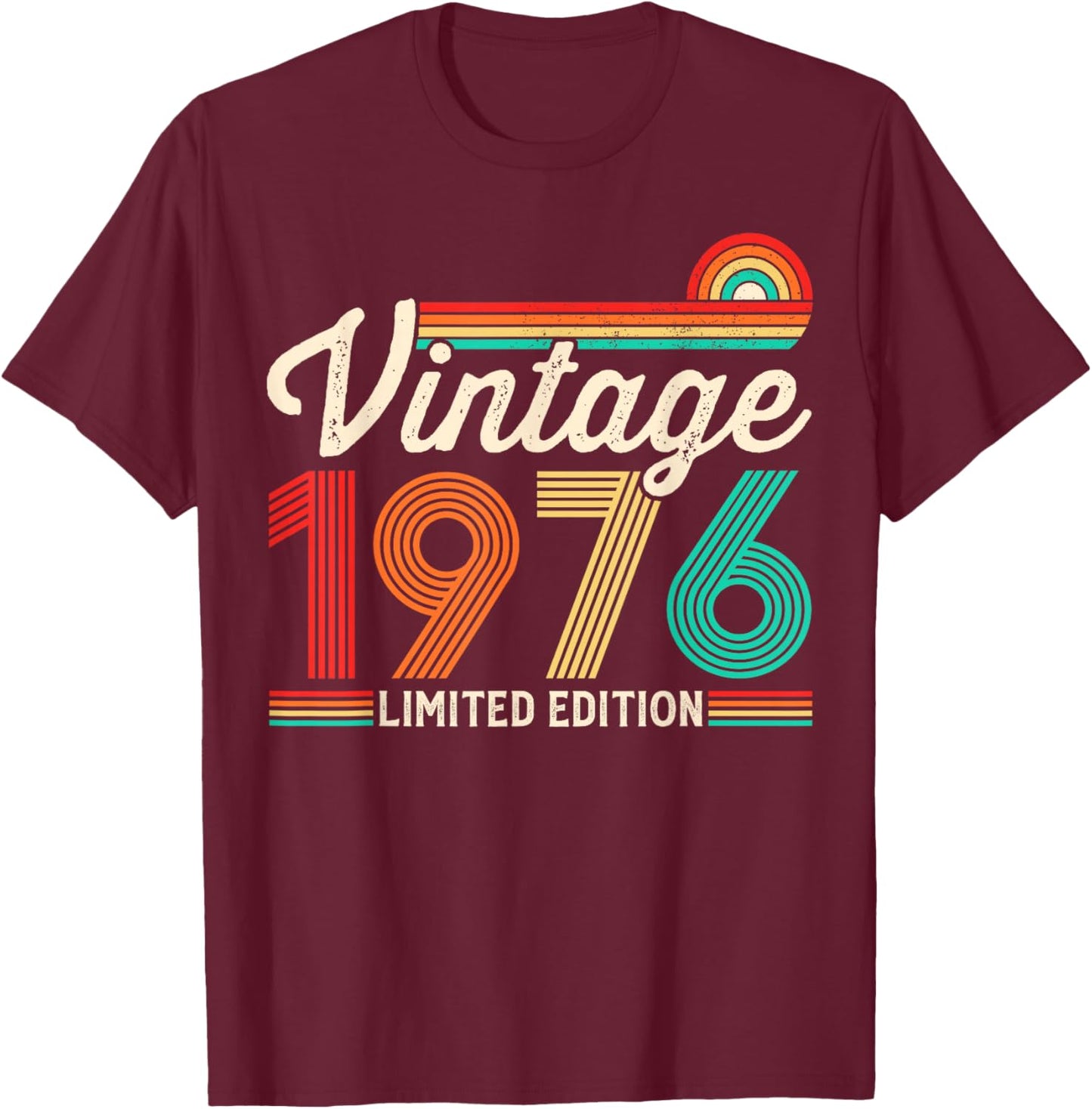 50 Years Old Vintage 1976 Limited Edition 50th Birthday T-Shirt - T-Shirt | Maroon