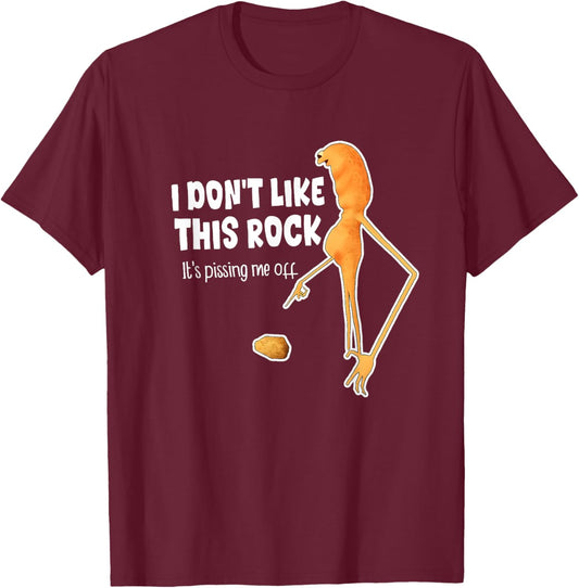 Funny Marcus The Worm Meme i Don't Like This Rock T-Shirt - T-Shirt | Maroon