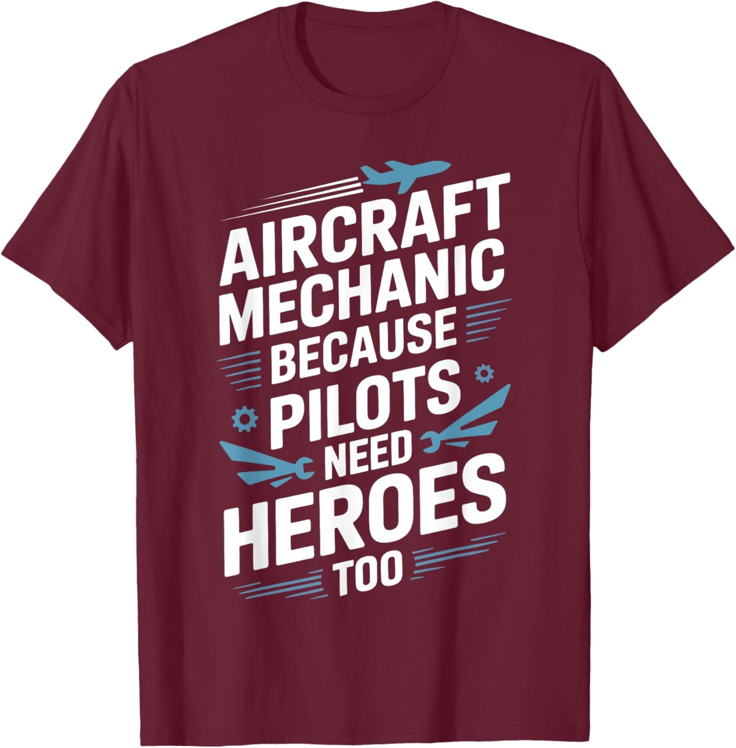 Aircraft Mechanic Art Women Aircraft Maintenance T-Shirt - T-Shirt | Maroon