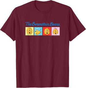 Pop Art Characters Vintage Book T-Shirt - T-Shirt | Maroon