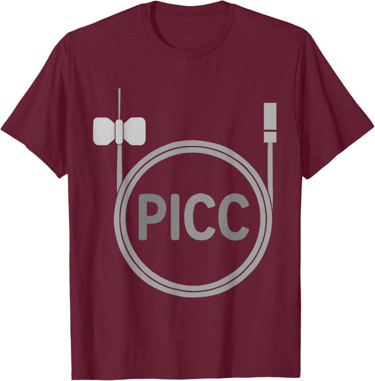 PICC Nurse Vascular Access Nursing Team Medical Assistant T-Shirt - T-Shirt | Maroon