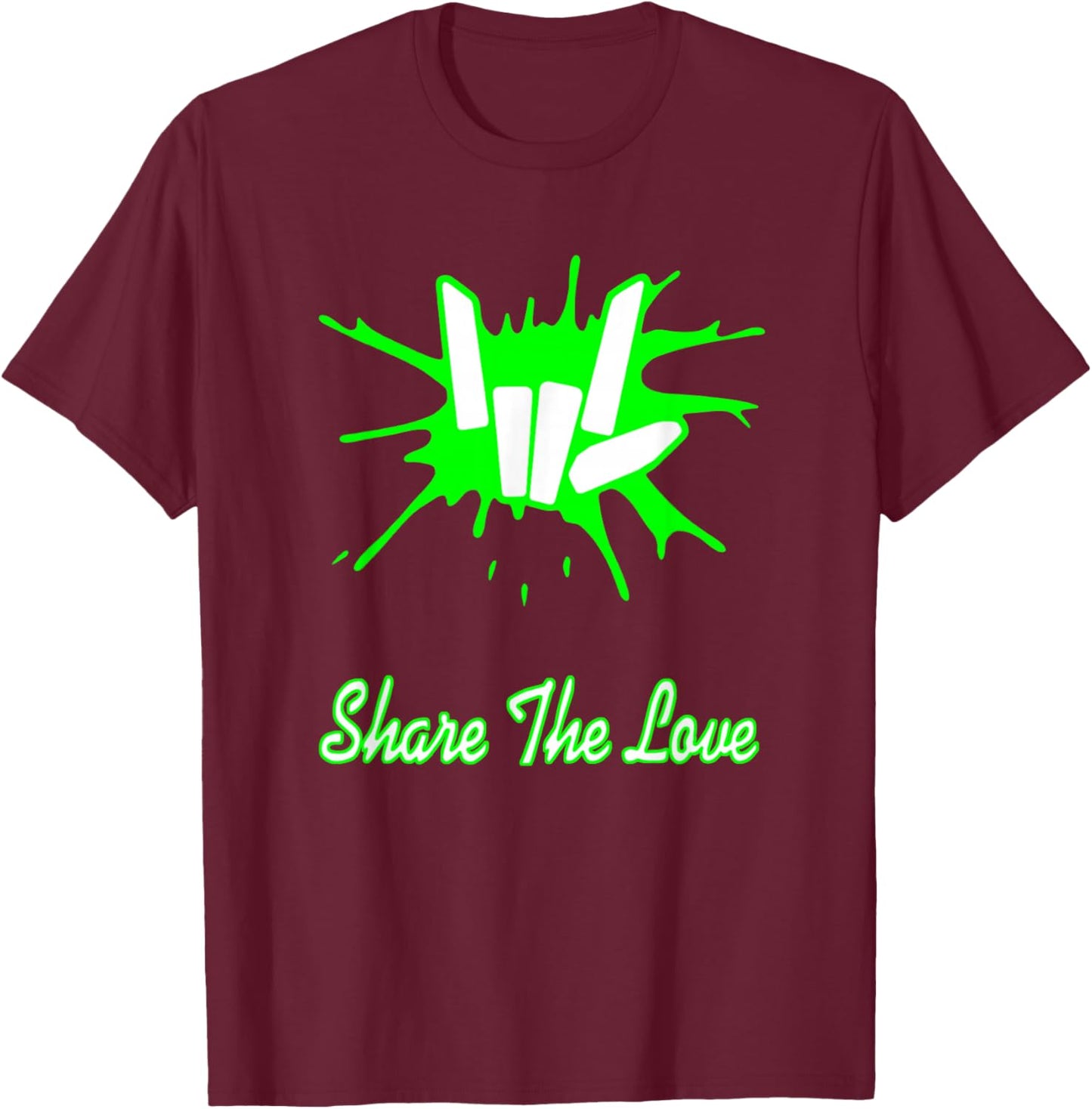Sharer Share The Love Merch Kids Birthday Gifts T-Shirt - T-Shirt | Maroon