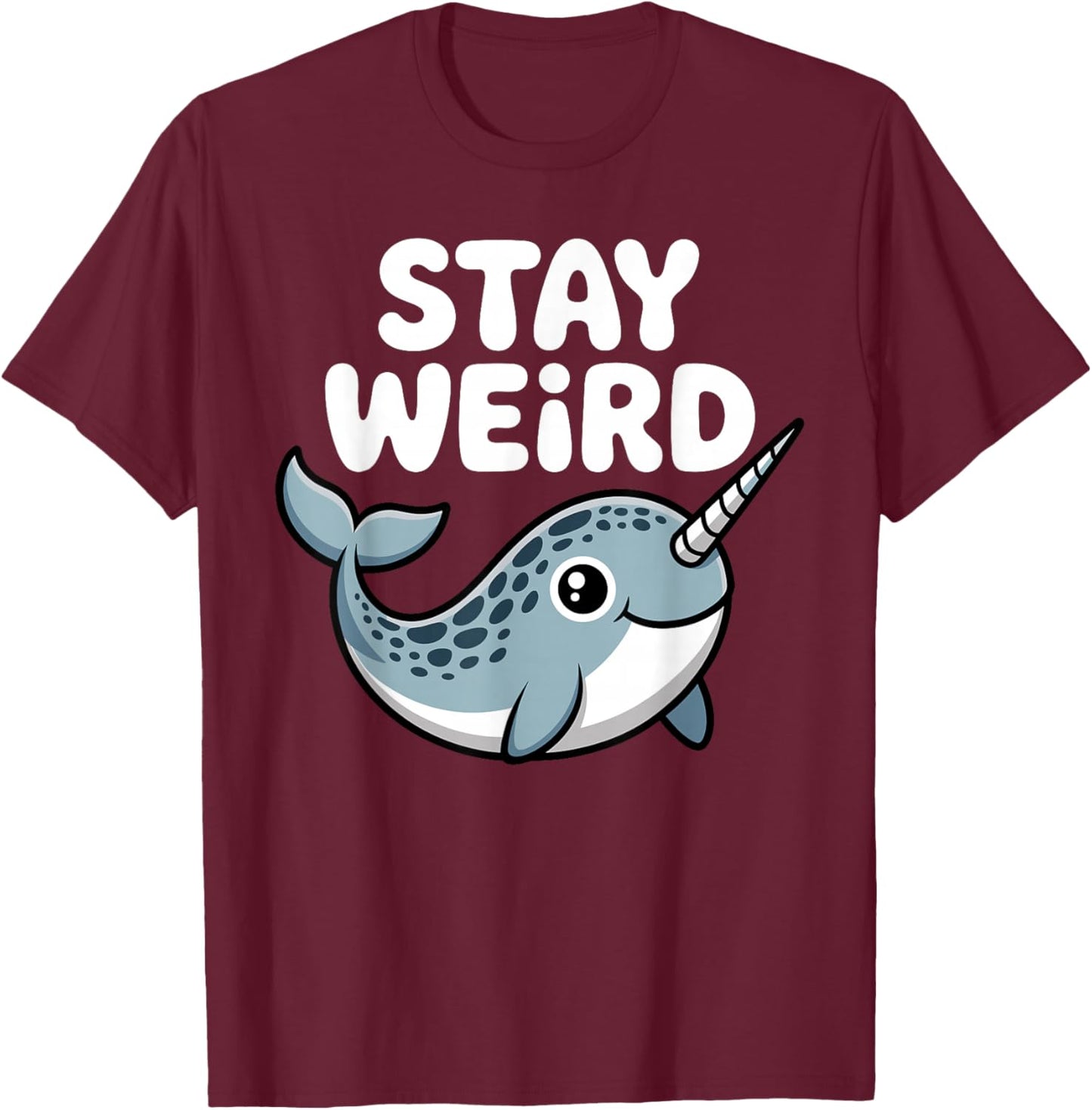 Cool Narwhal Art Women Kids Narwhal Costume Narwhal T-Shirt - T-Shirt | Maroon