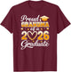 Proud Grandma of A Class of 2026 Graduate Graduation Party T-Shirt - T-Shirt | Maroon