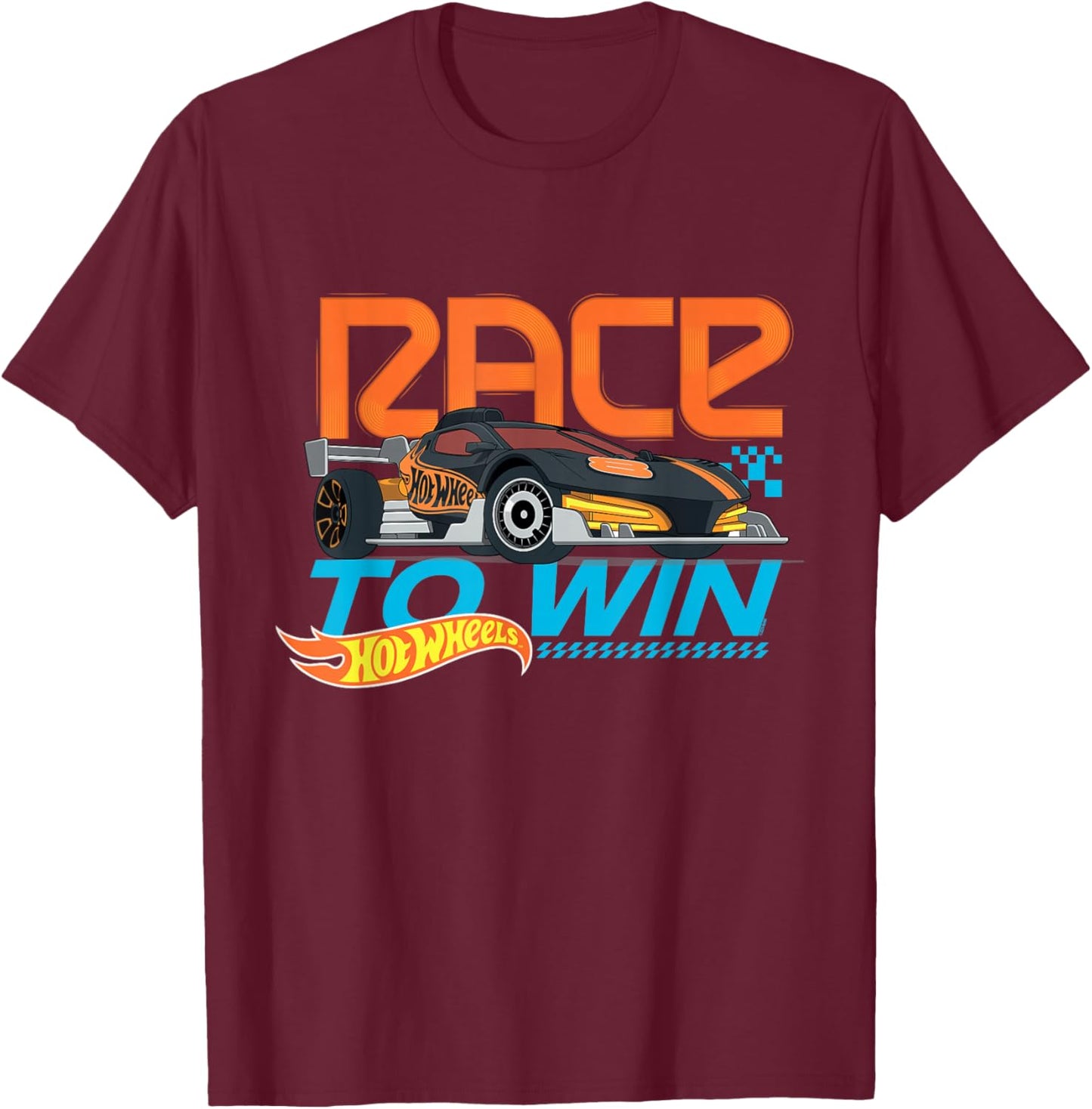 Hot Wheels Race to Win T-Shirt - T-Shirt | Maroon