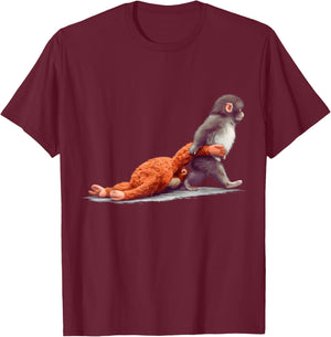 Monkey Punch Baby Graphic Little Punch Big Love T-Shirt - T-Shirt | Maroon