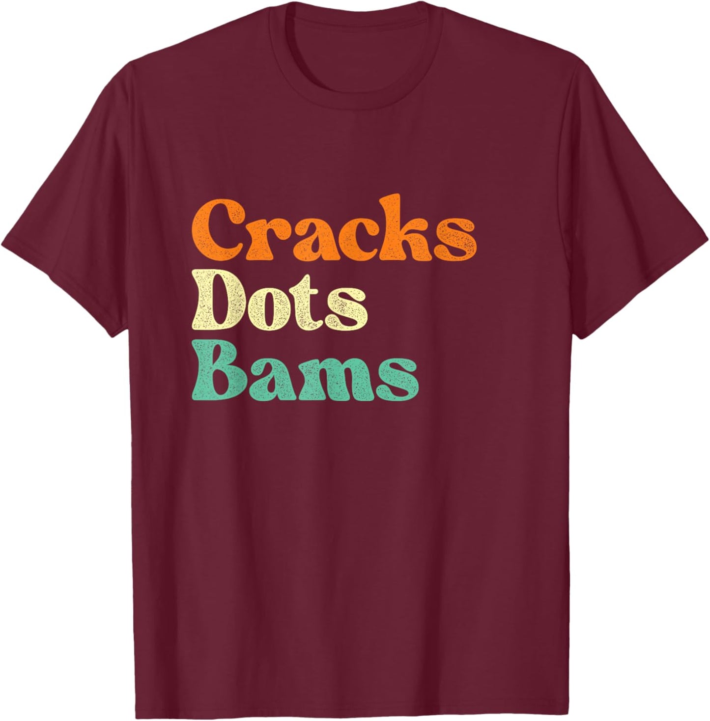 Cracks Dots Bams - Mahjong Lover Mah Jong Player T-Shirt - T-Shirt | Maroon