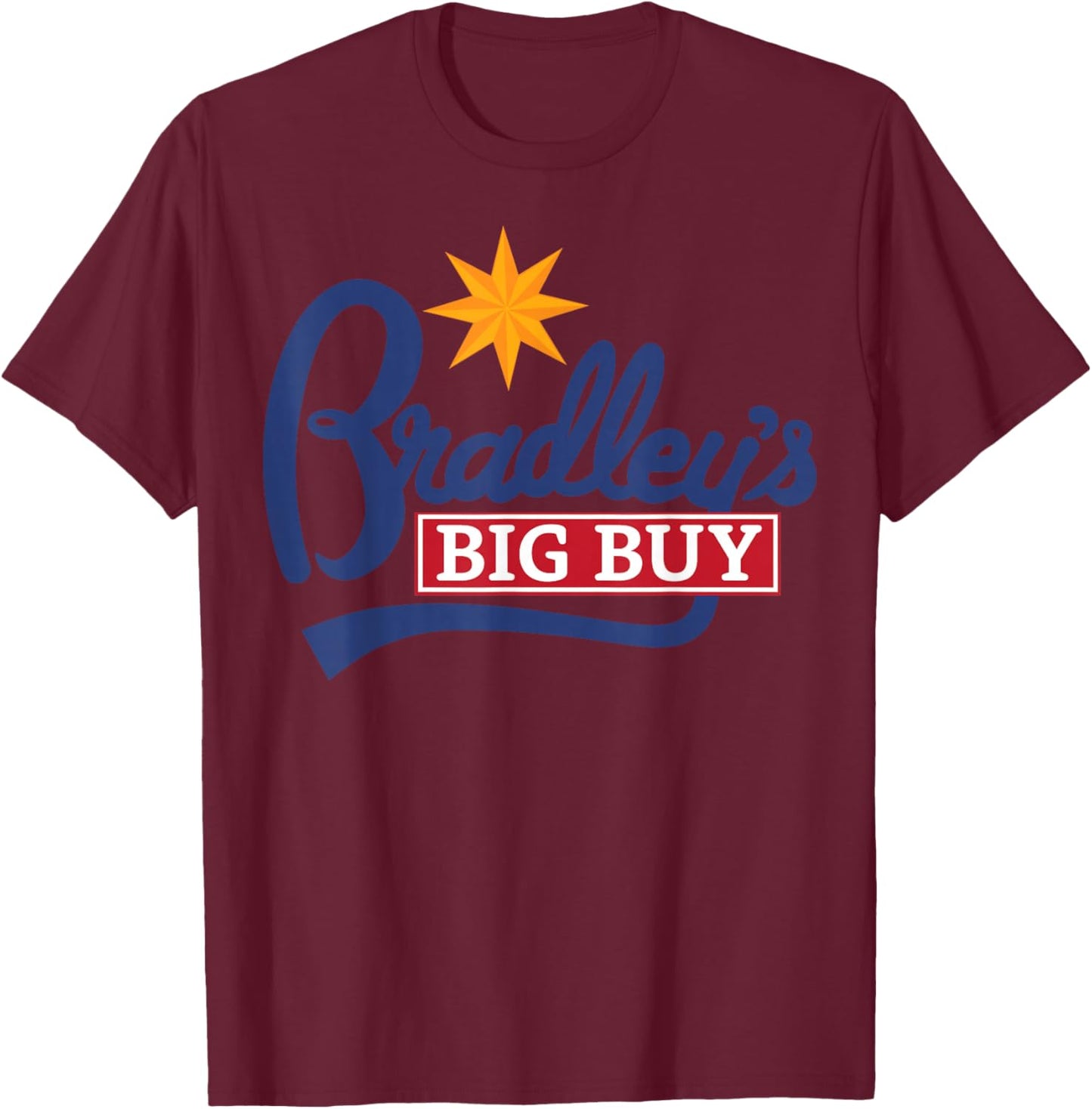 Stranger Things Season 5 Halloween Bradley's Big Buy Costume T-Shirt - T-Shirt | Maroon
