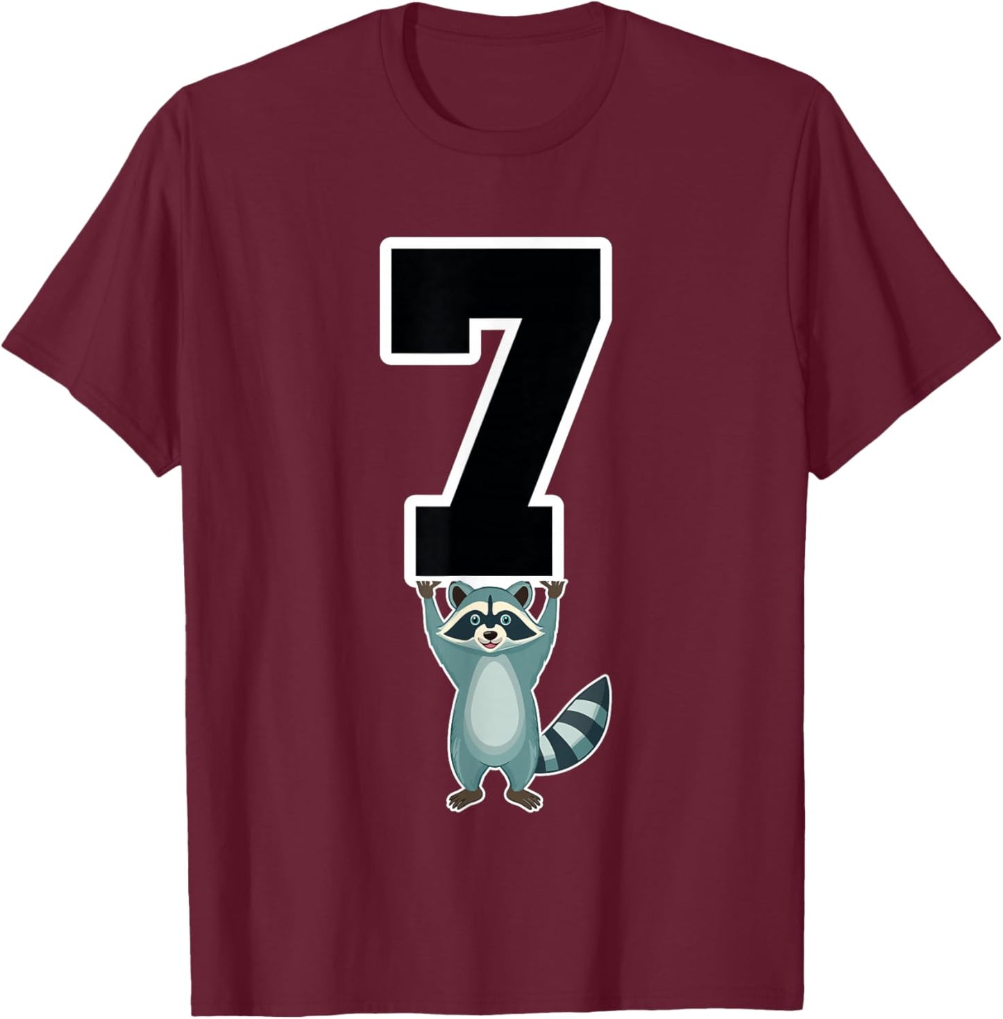 6 7 Funny Matching Teachers Halloween Costume Raccoon T-Shirt - T-Shirt | Maroon