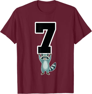 6 7 Funny Matching Teachers Halloween Costume Raccoon T-Shirt - T-Shirt | Maroon