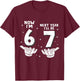 6 Year Old Birthday Boys Kids Now I'm 6 Next Year I'll be 7 T-Shirt - T-Shirt | Maroon