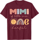 Mimi of Little Miss Onederful First Birthday Boho Rainbow T-Shirt - T-Shirt | Maroon