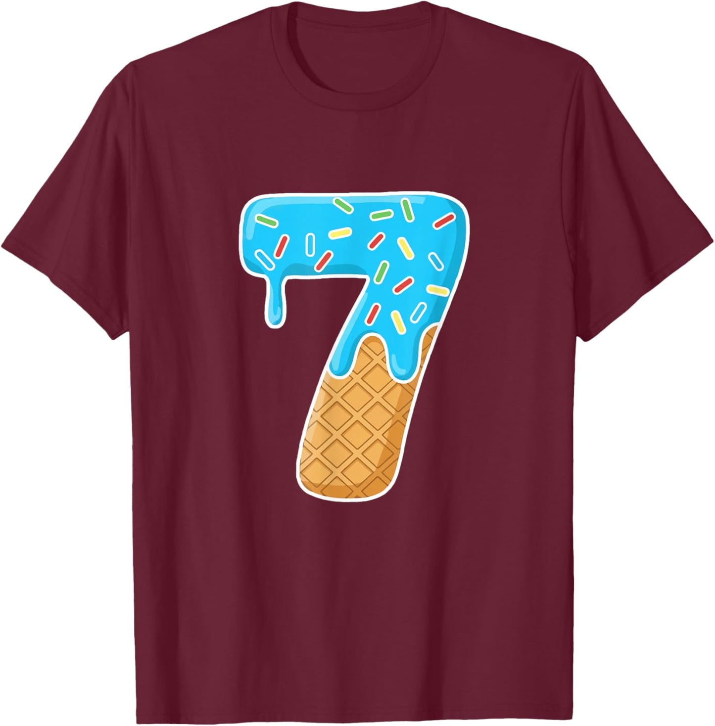 67 Ice Cream Drip Meme Funny 6 7 Halloween Costume Couple T-Shirt - T-Shirt | Maroon