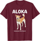 Aloka The Peace Dog Walking for Peace 2026 Buddhist Monk T-Shirt - T-Shirt | Maroon