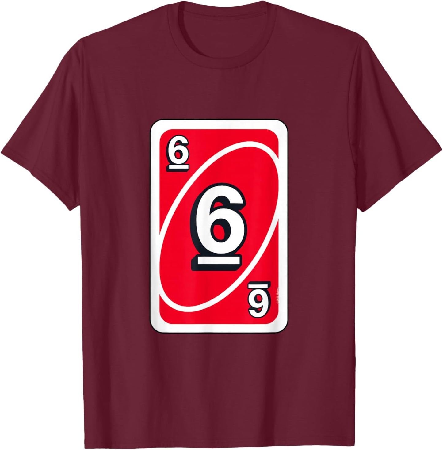 UNO Halloween Red 6" Card T-Shirt - T-Shirt | Maroon