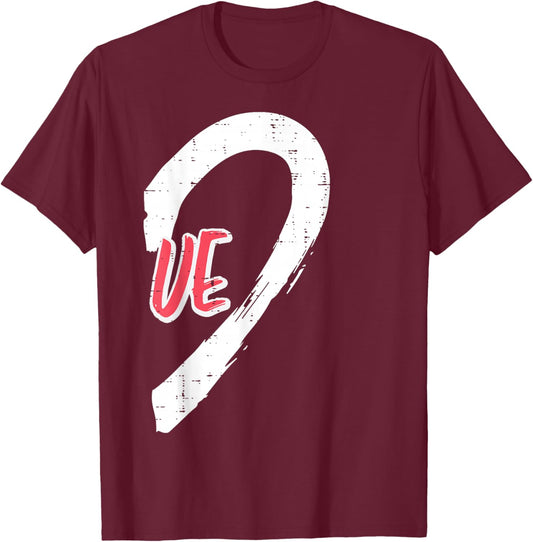 Valentines Day Matching Love Ve Heart Cute Couple Women Men T-Shirt - T-Shirt | Maroon