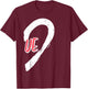 Valentines Day Matching Love Ve Heart Cute Couple Women Men T-Shirt - T-Shirt | Maroon