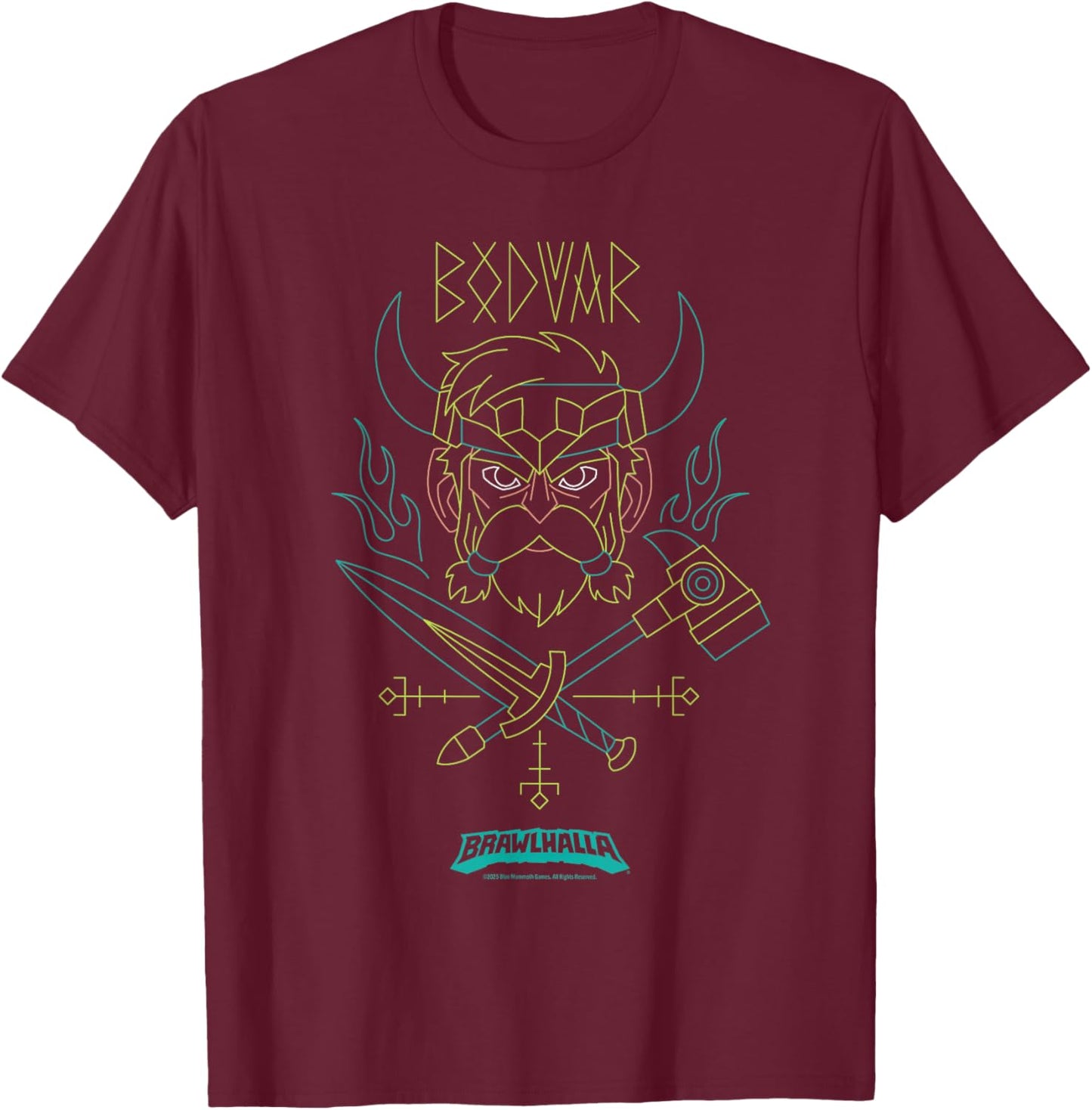 Brawlhalla Officially Licensed T-Shirt - T-Shirt | Maroon
