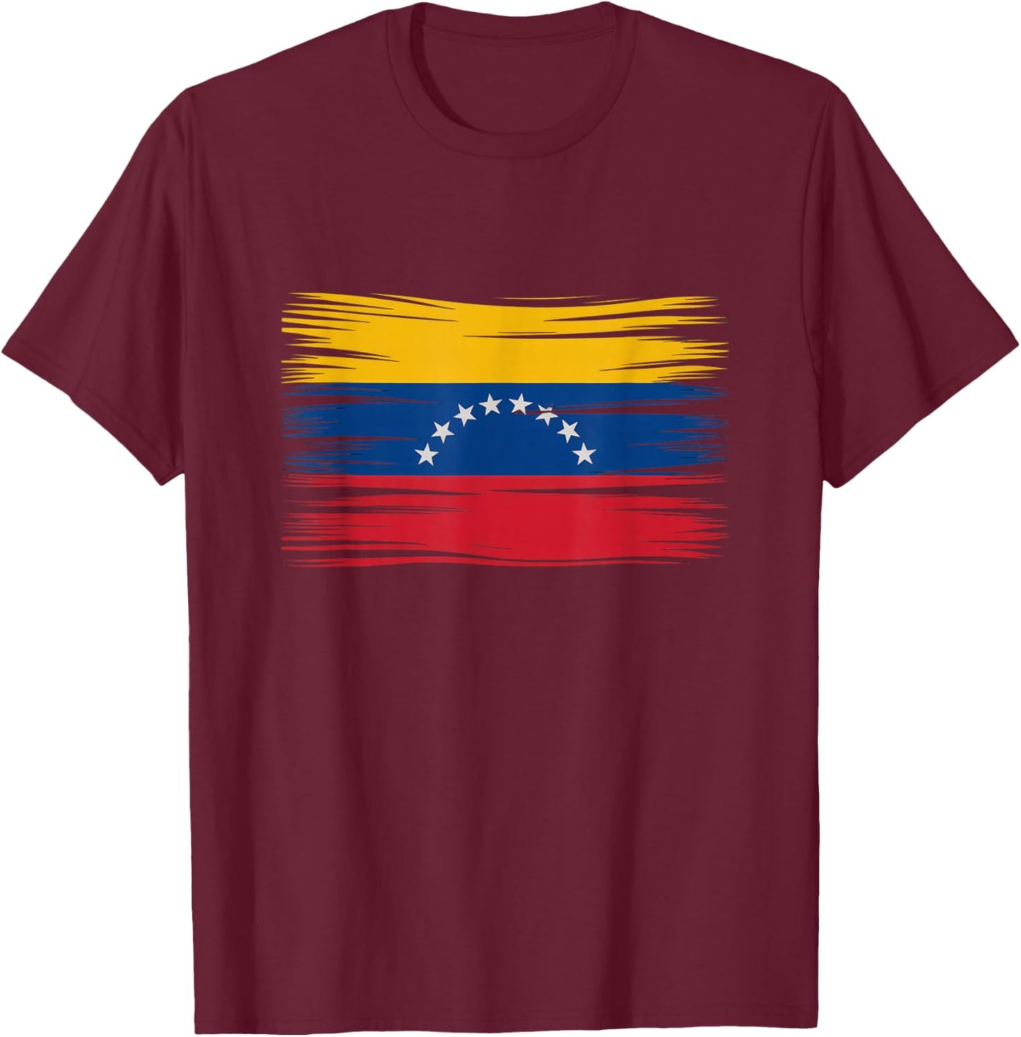 Venezuela Flag Pride Venezuelan Heritage Art T-Shirt - T-Shirt | Maroon