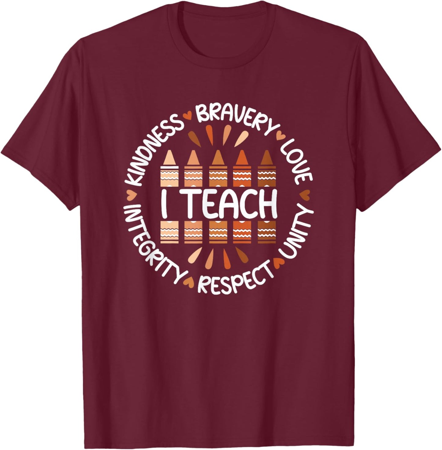 African American History Black History Month for Teachers T-Shirt - T-Shirt | Maroon