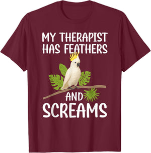 Funny Cockatoo Owner Cockatoo Lover Cockatoo Parrot T-Shirt - T-Shirt | Maroon