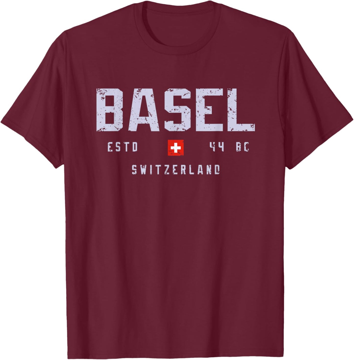 Basel Switzerland Field/Basel Switzerland T-Shirt - T-Shirt | Maroon