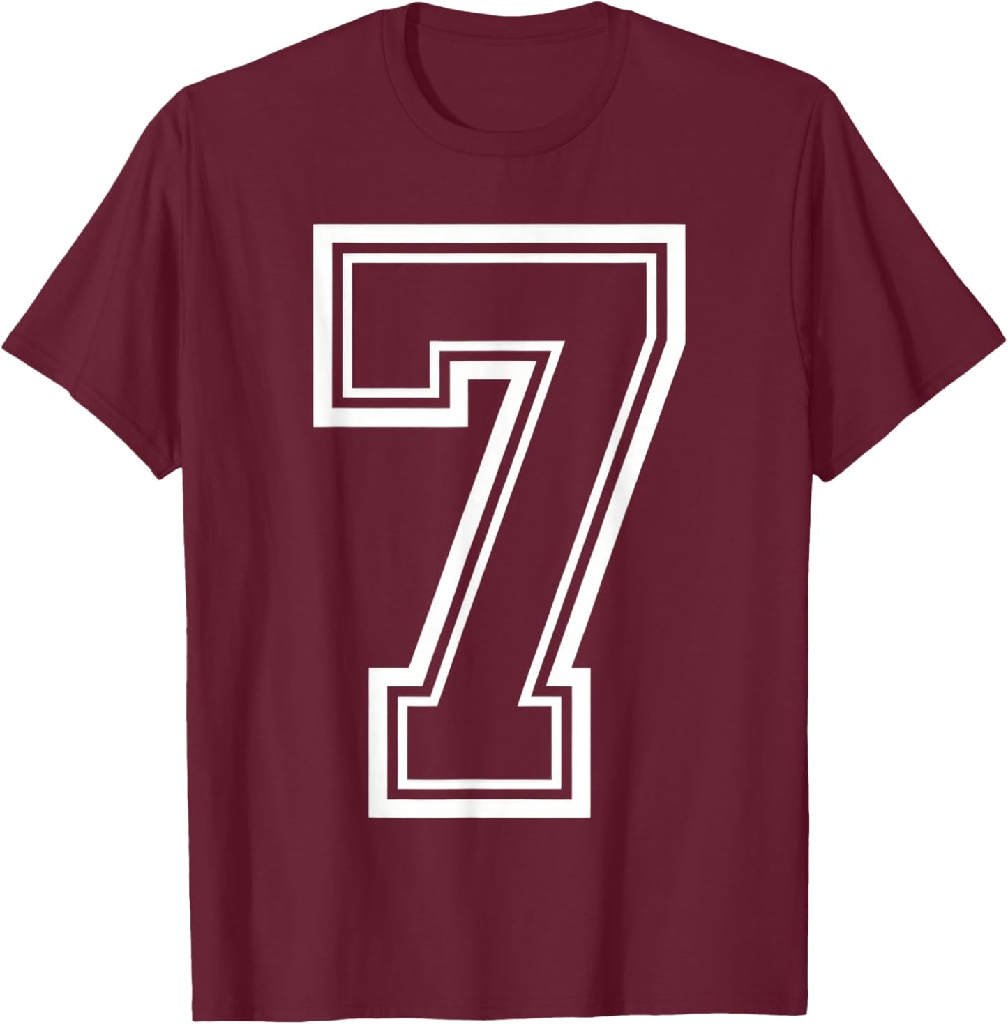 Couple Number 6 7 Meme Saying 6 7 Six Seven T-Shirt - T-Shirt | Maroon