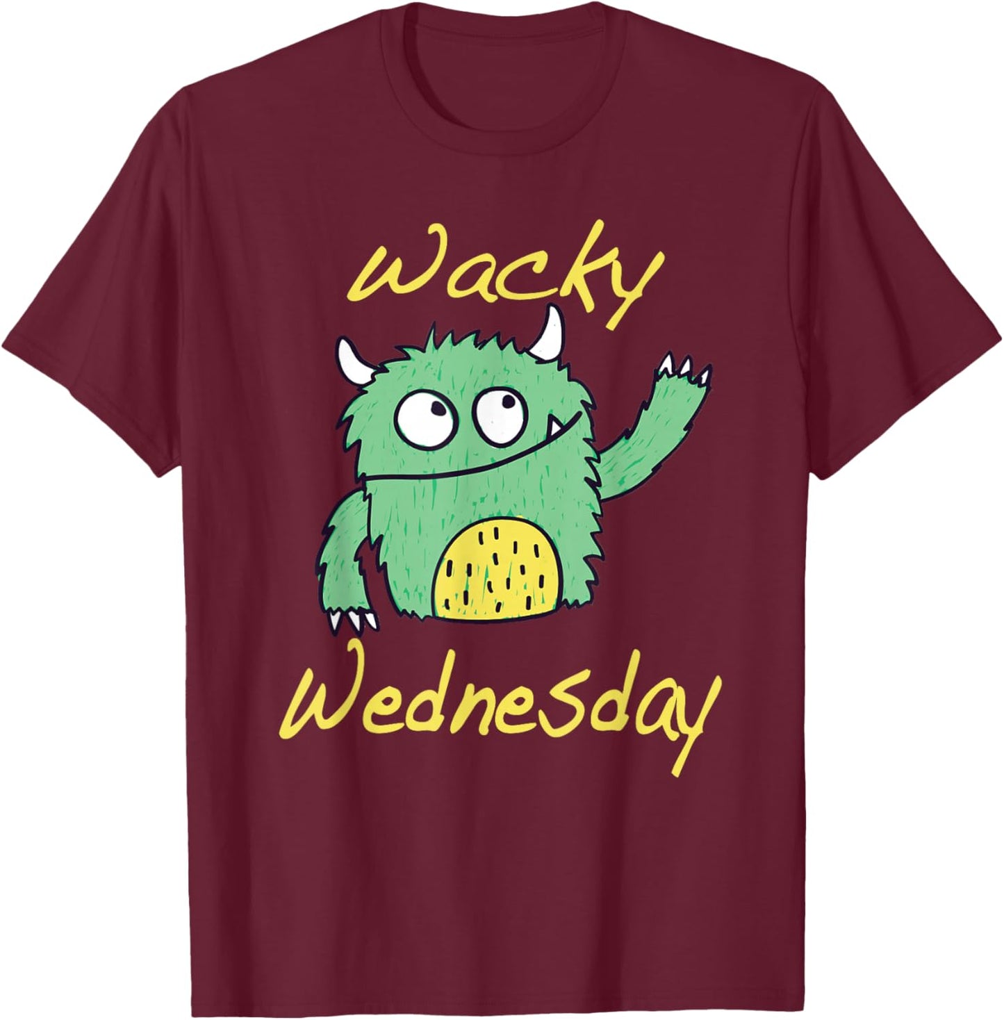 Wacky Wednesday Kids and Teachers | Mismatch Day Spirit Week T-Shirt - T-Shirt | Maroon