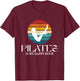 Pilates Boat Pose Funny Pilates is My Happy Hour Vintage T-Shirt - T-Shirt | Maroon