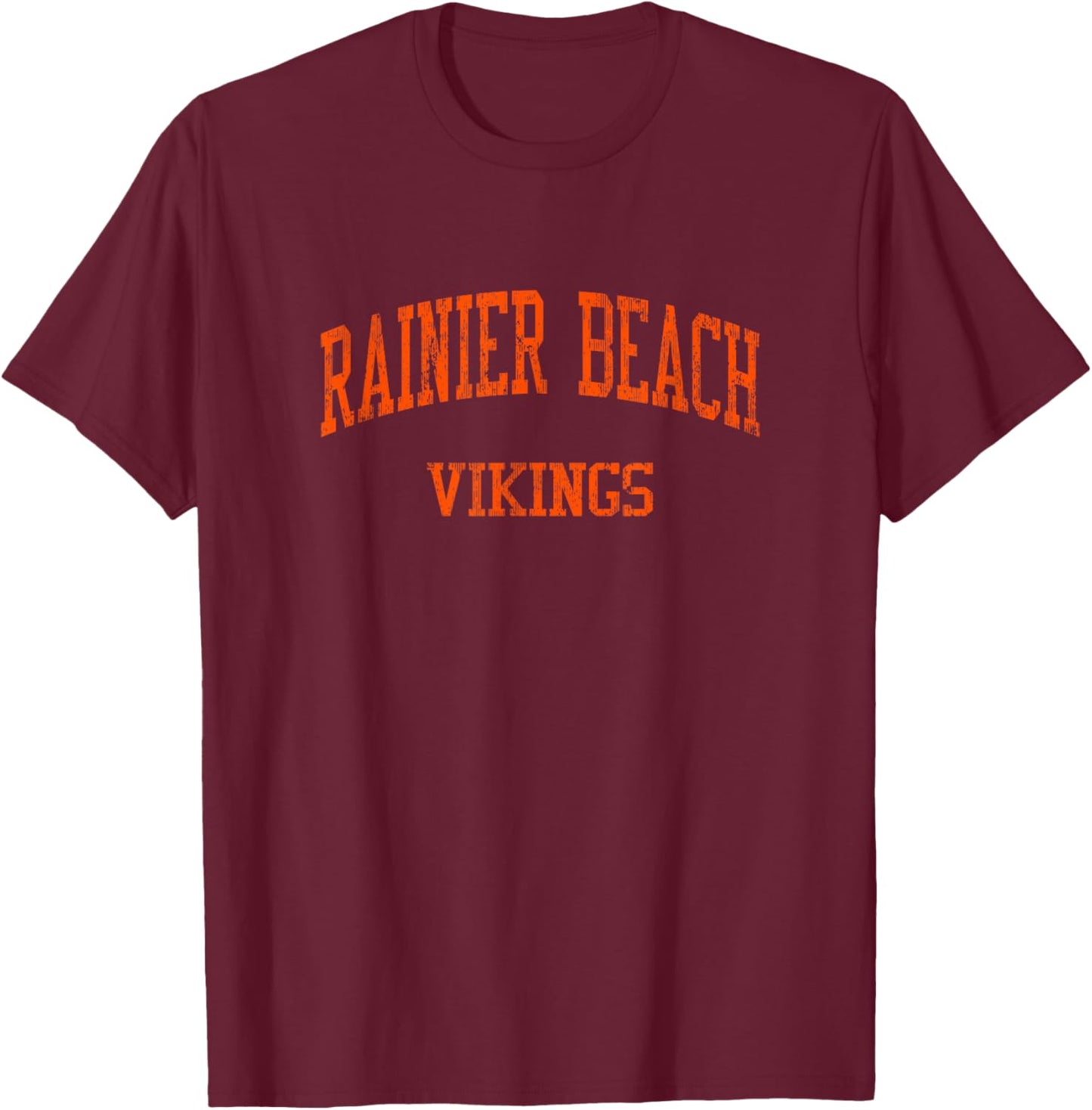 Rainier Beach High School HS Seattle WA Vintage Sports T-Shirt - T-Shirt | Maroon