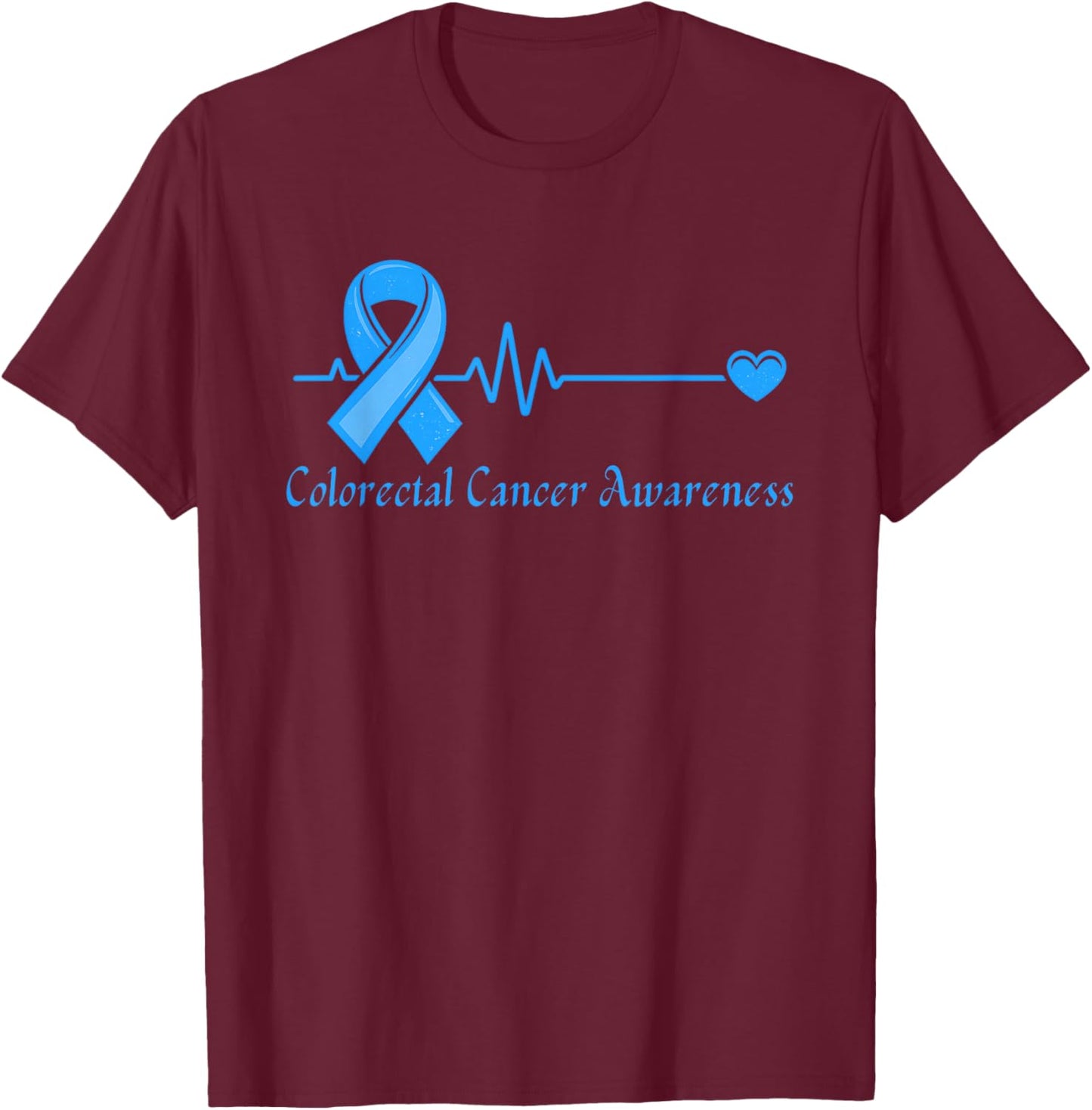 Heart Ribbon T-Shirt - T-Shirt | Maroon
