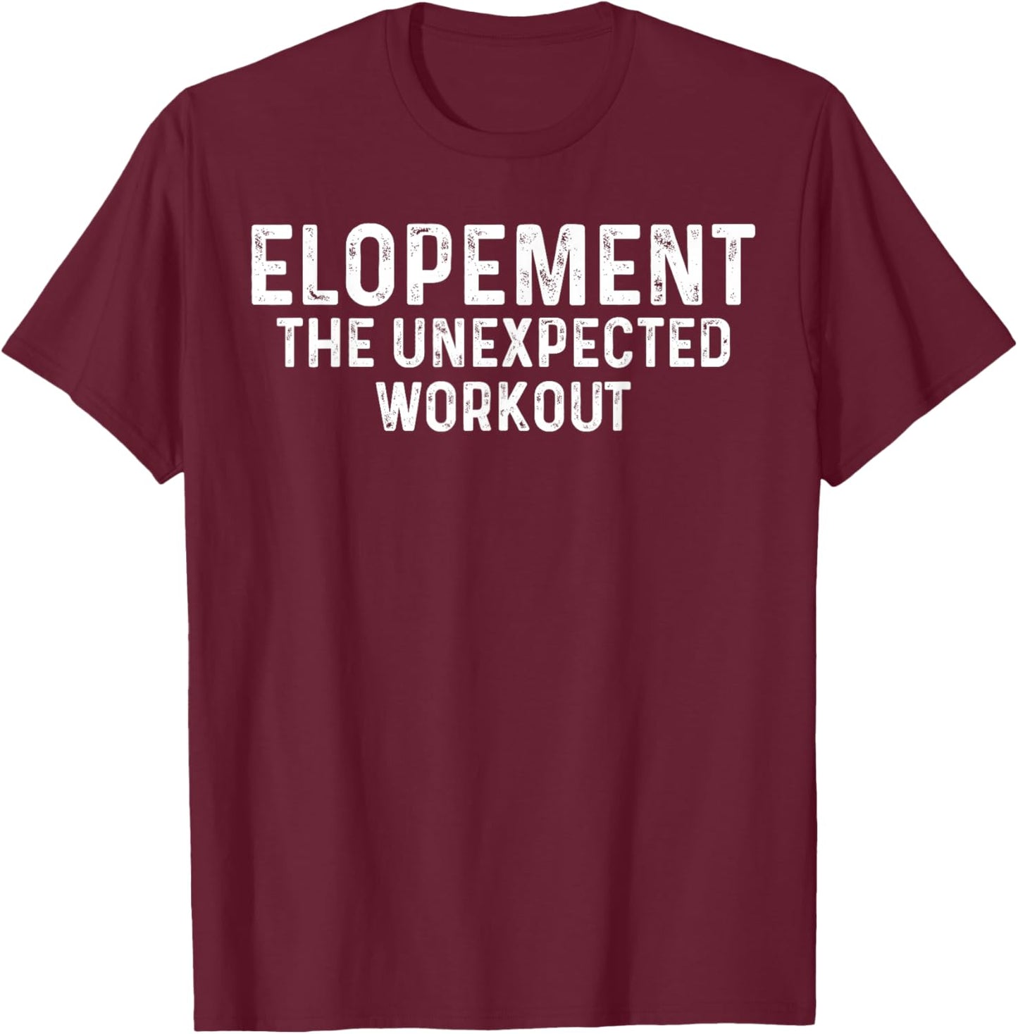 Elopement The Unexpected Workout Retro Autism Awareness T-Shirt - T-Shirt | Maroon