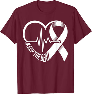 Heart Disease Awareness Heartbeat CHD Wear Red Heart Health T-Shirt - T-Shirt | Maroon