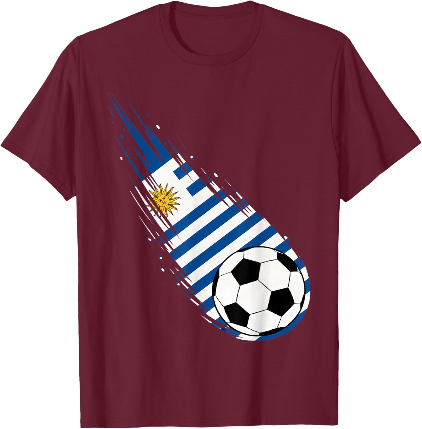 Uruguay Flag Graphic Uruguay Pride Heritage T-Shirt - T-Shirt | Maroon