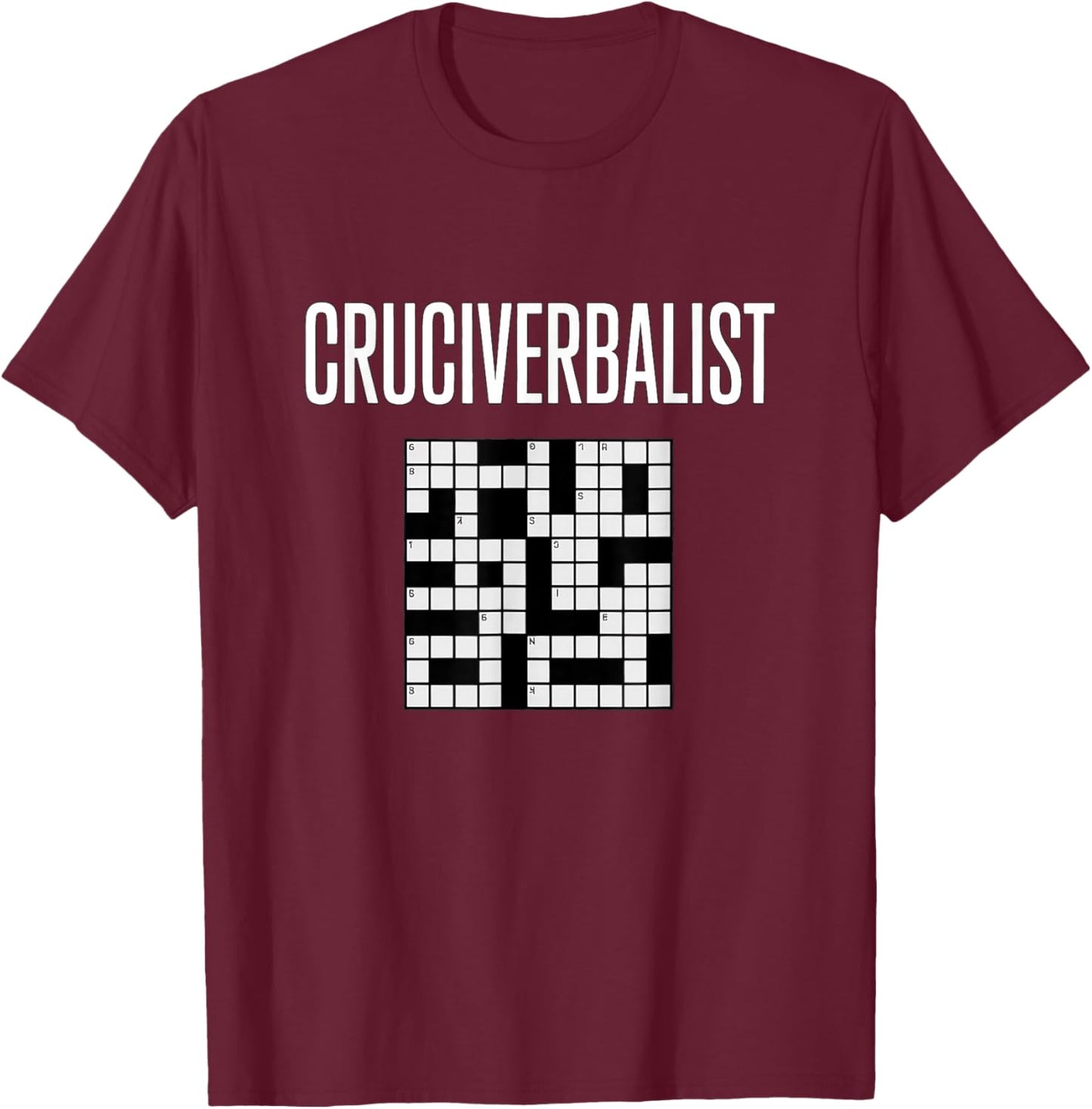 Cruciverbalist Crossword Puzzle Word Lover Humor T-Shirt - T-Shirt | Maroon