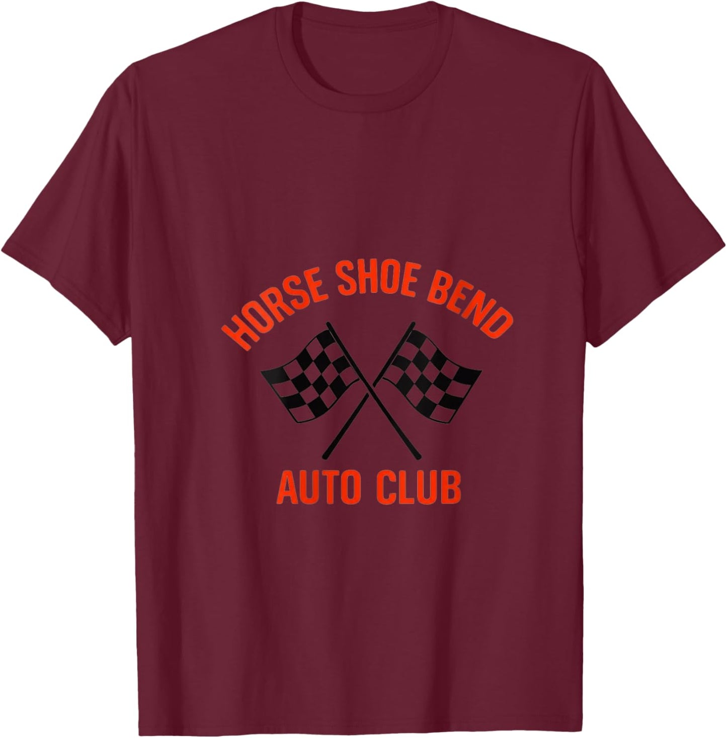 Women's Horse Shoe Bend Auto Club V-Neck T-Shirt - T-Shirt | Maroon