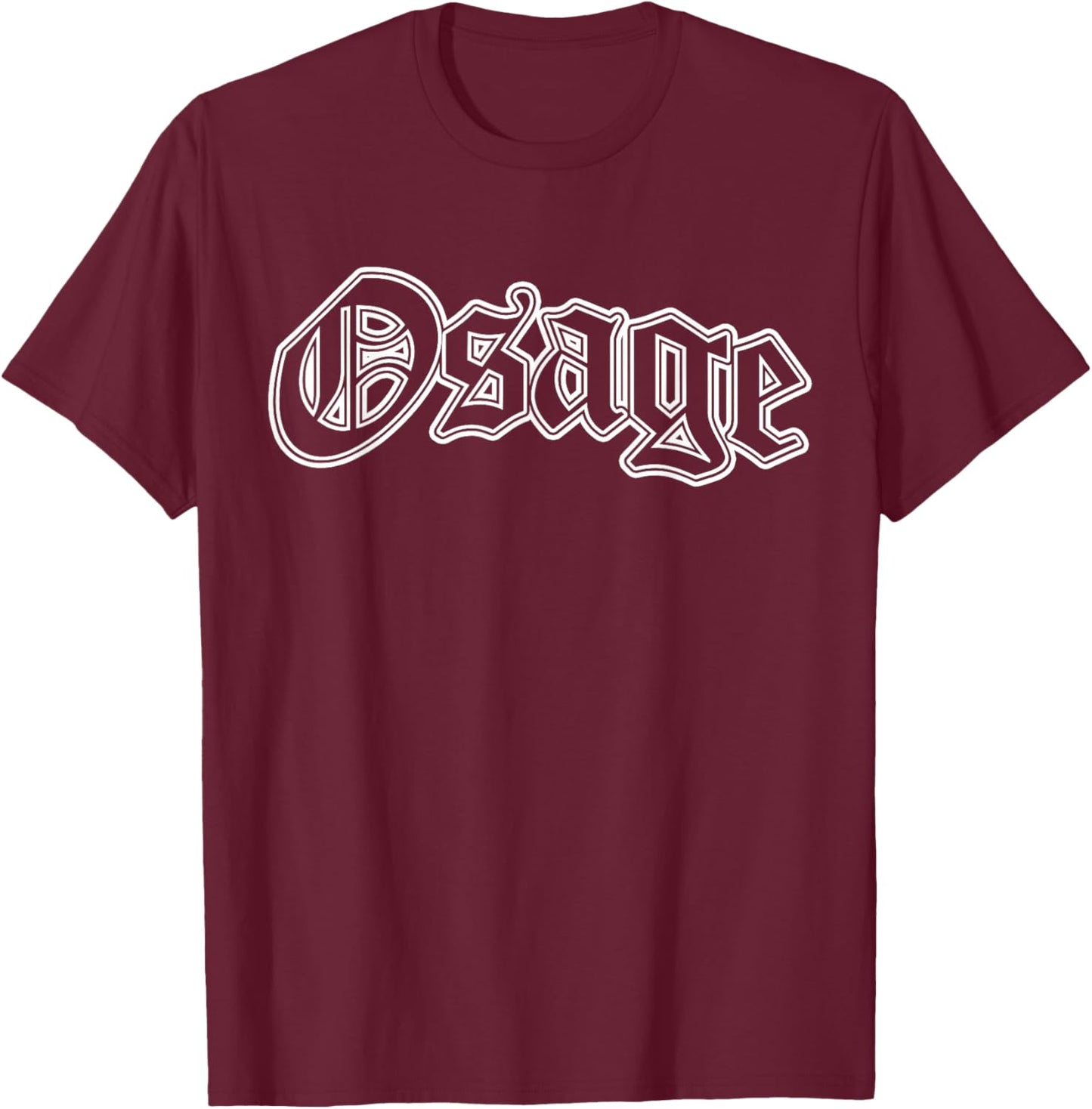 Osage Native American Indian T-Shirt - T-Shirt | Maroon