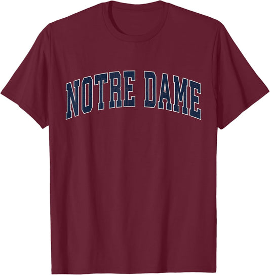 Notre. Dame. Cathedral. Apparel T-Shirt - T-Shirt | Maroon