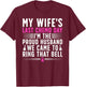 My Wife's Last Day of Chemo Survivor Husband End of Chemo T-Shirt - T-Shirt | Maroon