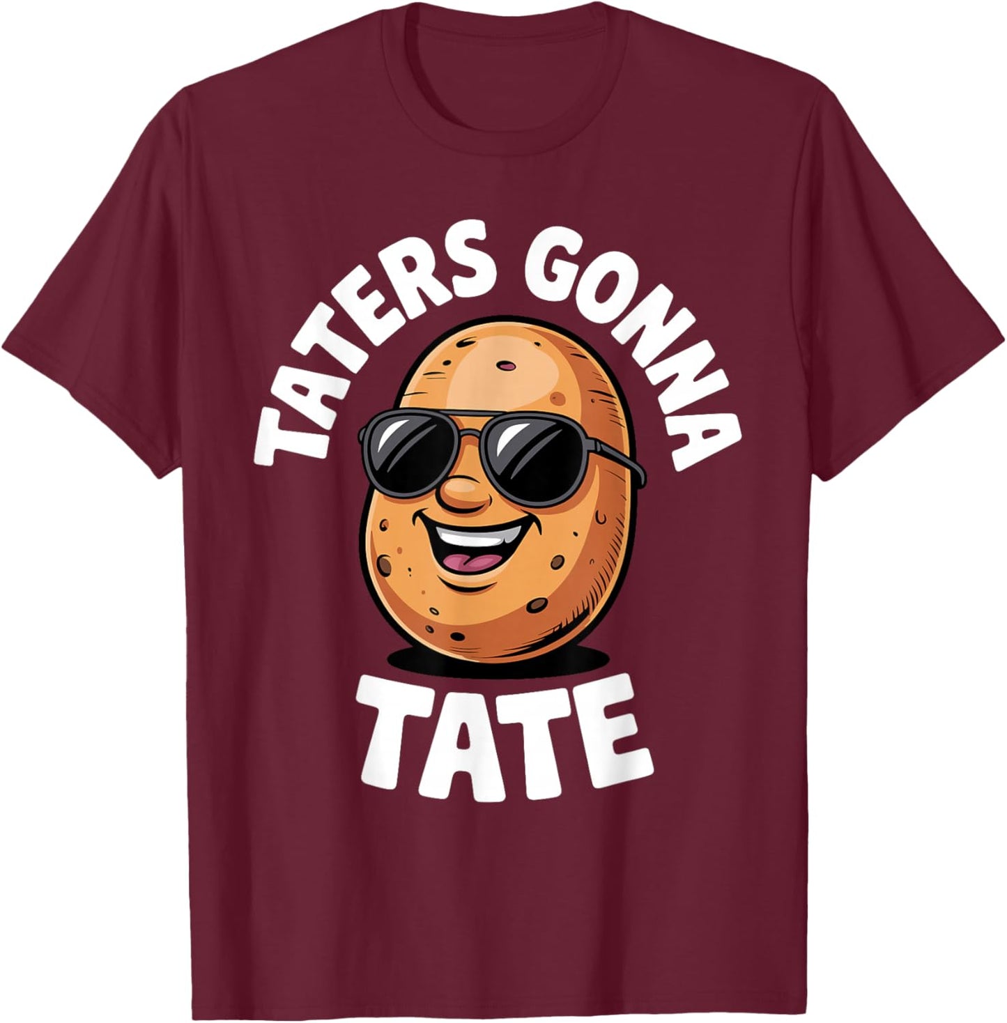 Cool Potato Novelty Women Potato Gag Potato Lover T-Shirt - T-Shirt | Maroon