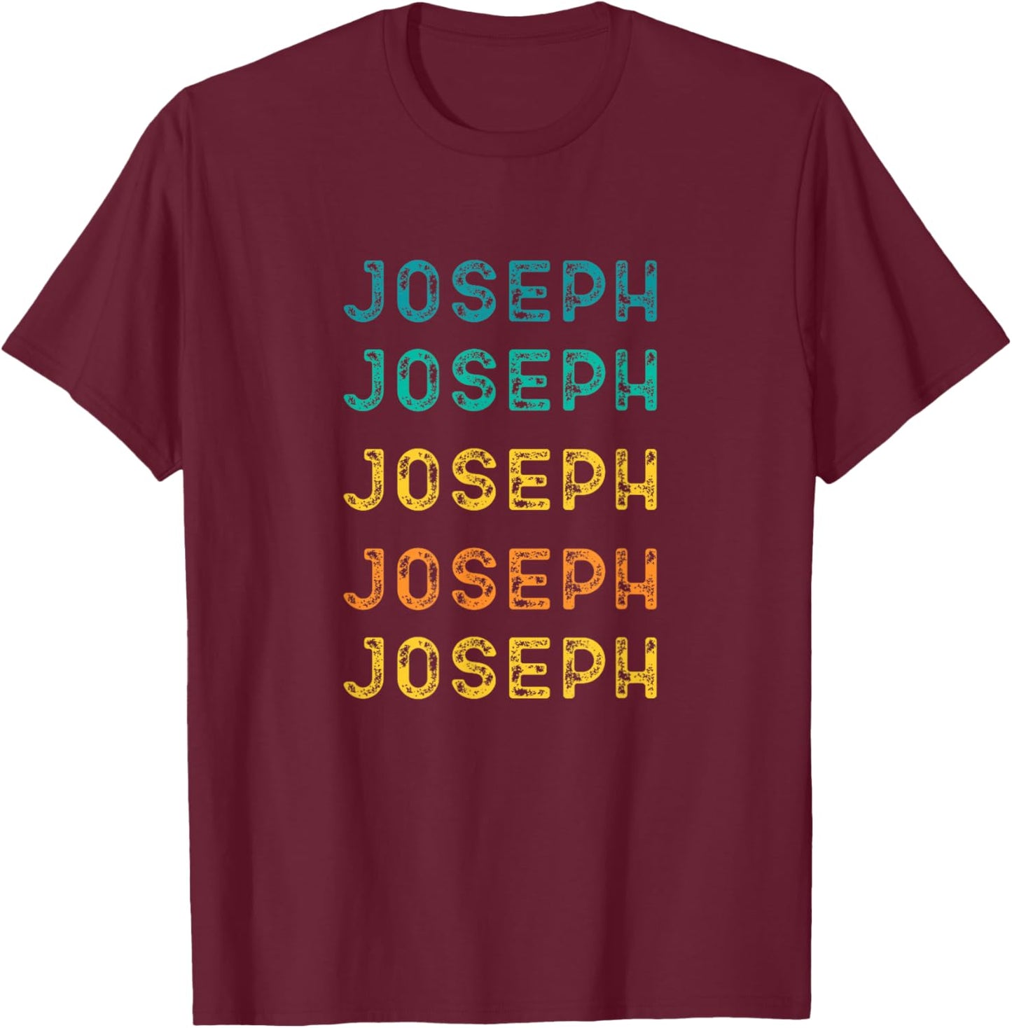 Funny Joseph Shirts Boys Retro Vintage Joseph Lover T-Shirt - T-Shirt | Maroon
