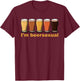 Im Beersexual Celebrate Diversity Funny LGBTQ Beer Drinking T-Shirt - T-Shirt | Maroon