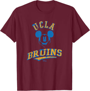 UCLA Bruins Mickey Mouse Retro Officially Licensed T-Shirt - T-Shirt | Maroon