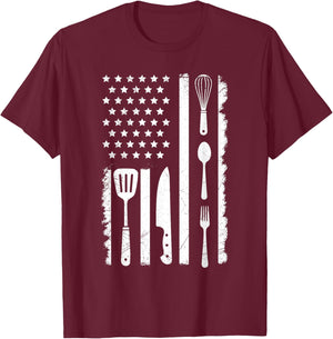 Cooking Chefs Odd Cooking Chef Gastronomer Funny Cook T-Shirt - T-Shirt | Maroon