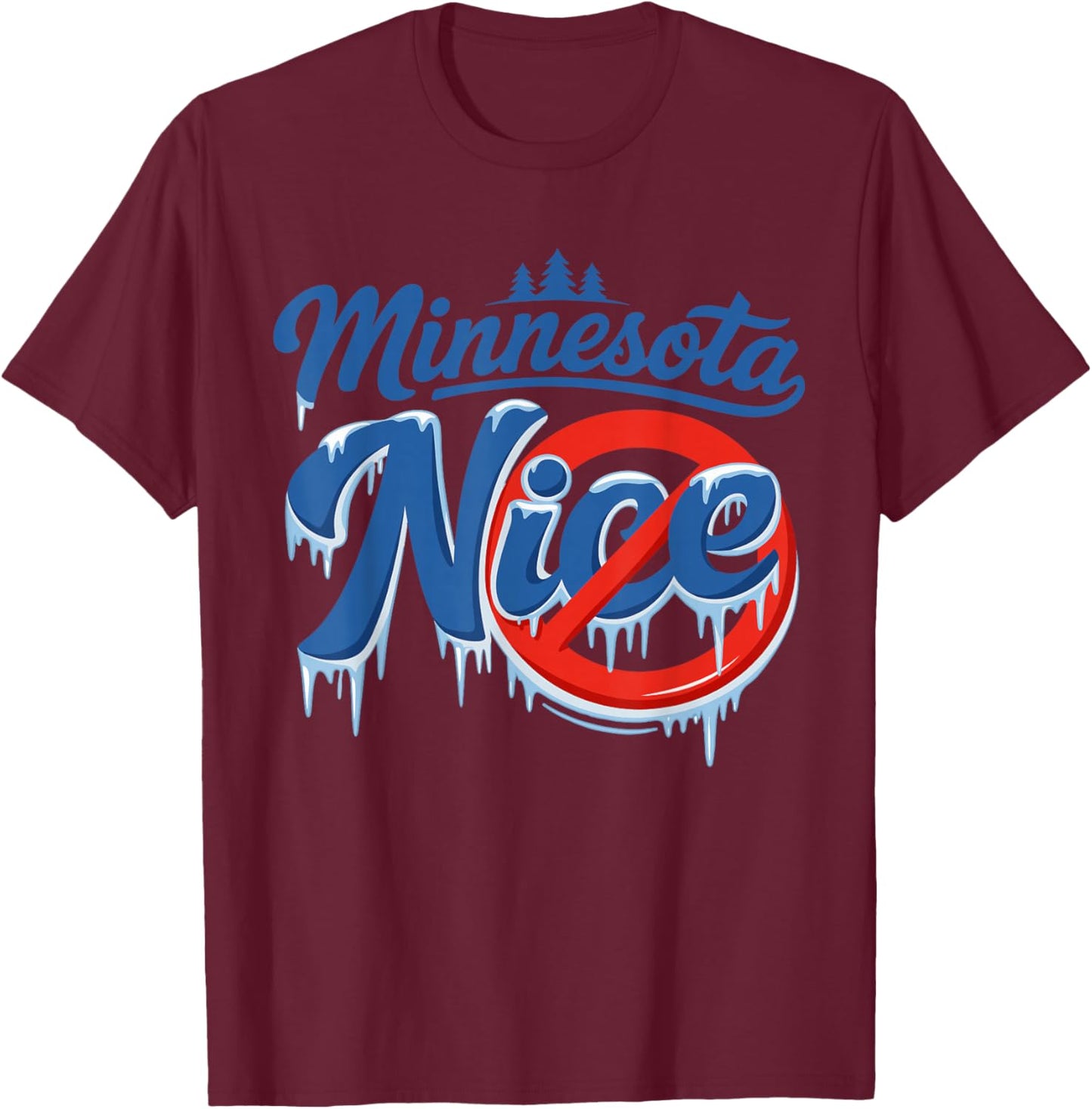 Minnesota Rebel New State Flag T-Shirt - T-Shirt | Maroon