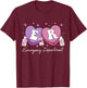 Emergency Department Nurse Valentine's Candy ER ED Nursing T-Shirt - T-Shirt | Maroon